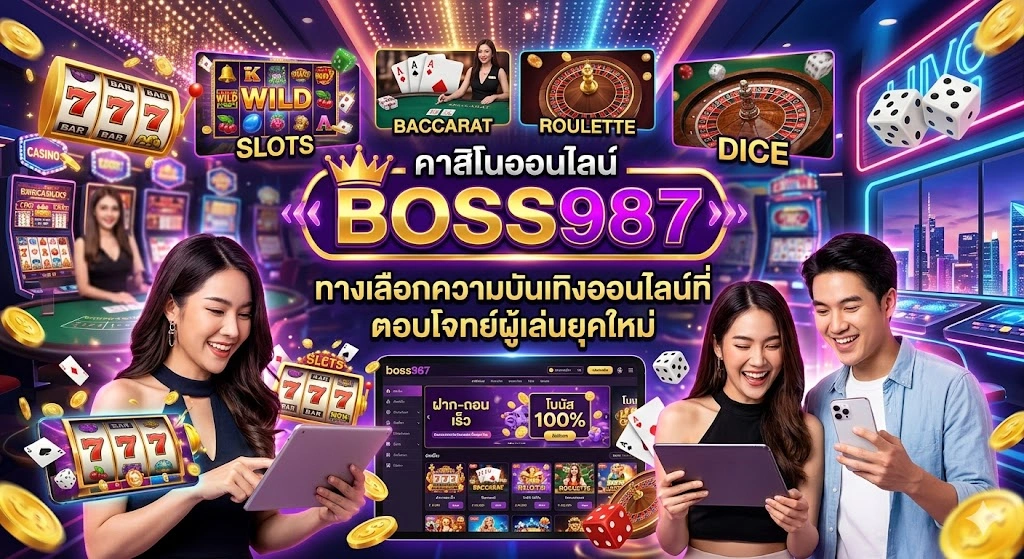 คาสิโนออนไลน์ boss987 ทางเลือกความบันเทิงออนไลน์ที่ตอบโจทย์ผู้เล่นยุคใหม่
